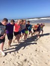 Bootcamp op het strand. Camping golfzang,  familiecamping aan zee en dichtbij het strand en de duinen. Honden zijn toegestaan en het terrein is autovrij. www.campinggolfzang.nl